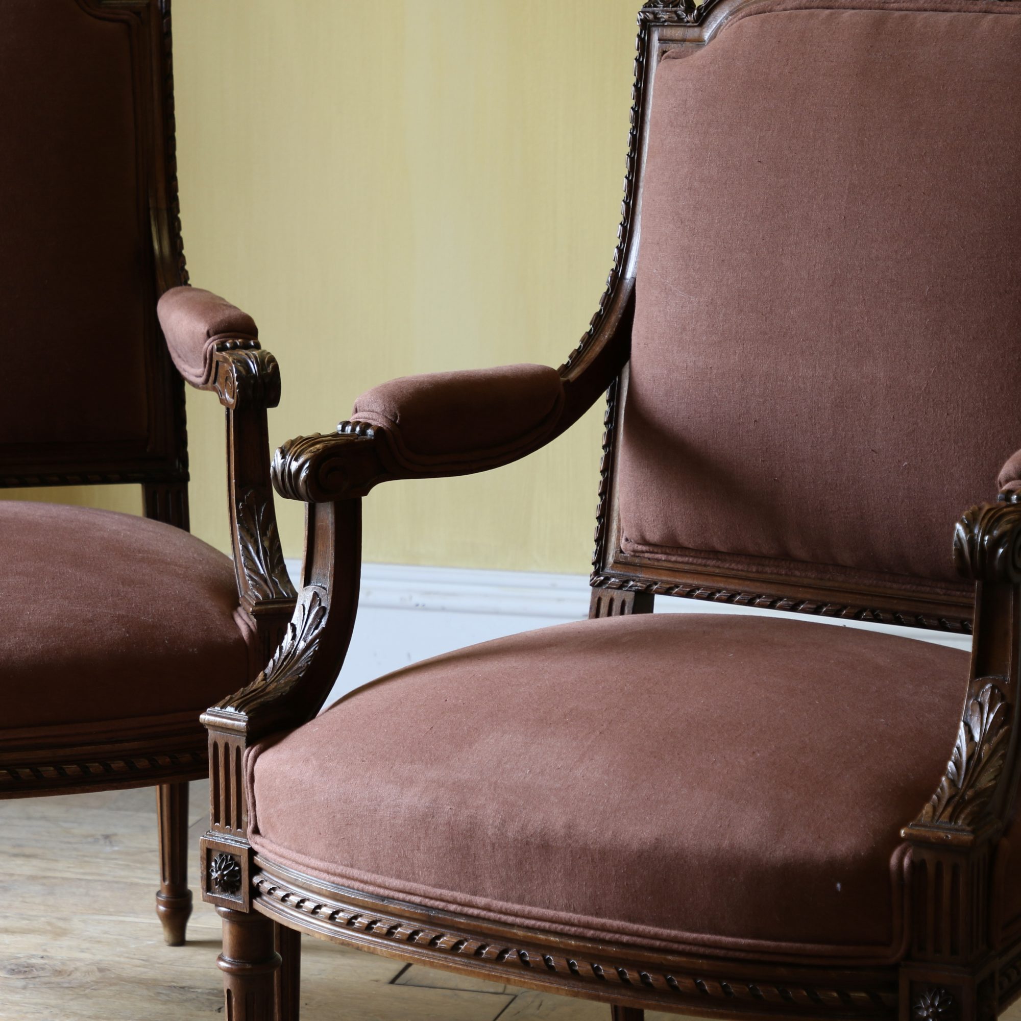 Pair of Louis XVI Fauteuil 